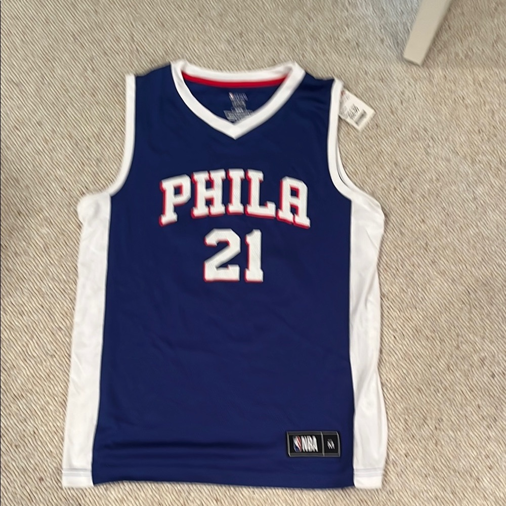 NBA Blue and White Jersey